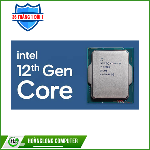 CPU INTEL I7-12700 Tray (Up To 4.80GHz, 12 Nhân 20 Luồng, 25M Cache, Alder Lake)