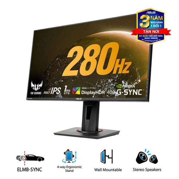 MÀN HÌNH ASUS TUF VG279QM (27INCH/FHD/IPS/280HZ/PHẲNG)