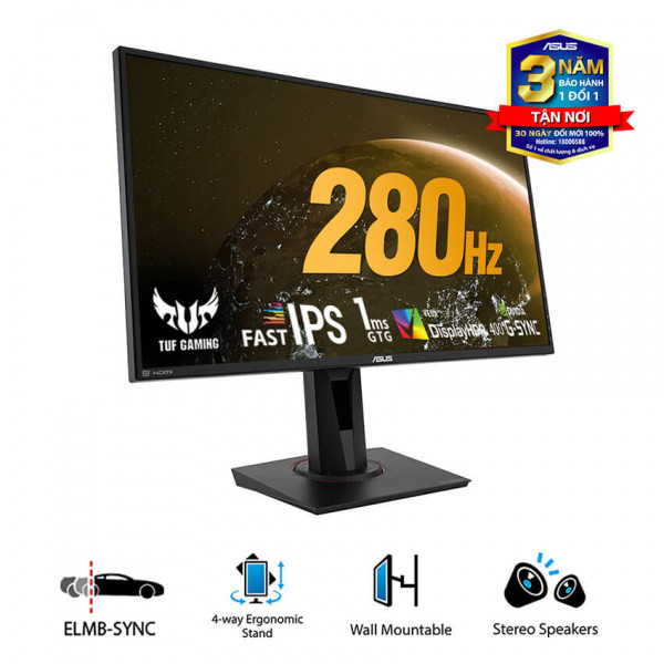 MÀN HÌNH ASUS TUF VG279QM (27INCH/FHD/IPS/280HZ/PHẲNG)