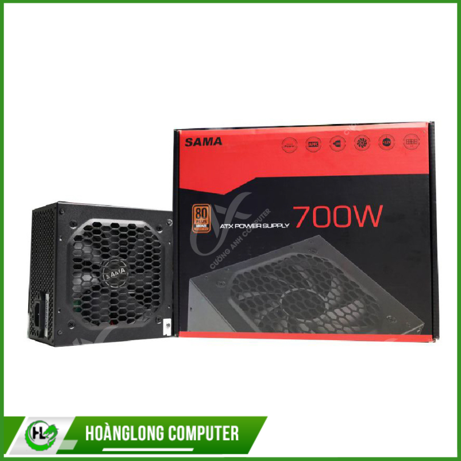 Nguồn máy tính PC Sama 700W (80 Plus Bronze/Màu Đen)